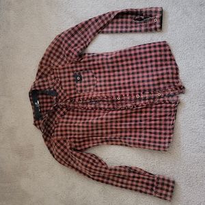 BKE women flannel shirt size Small
